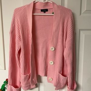 Pink cardigan. Lea & viola. Size S
